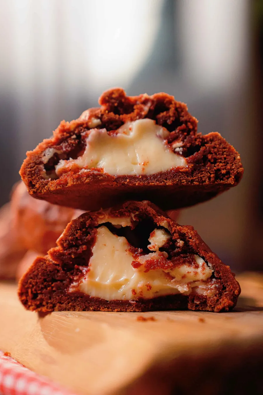 Cookie red velvet recheado