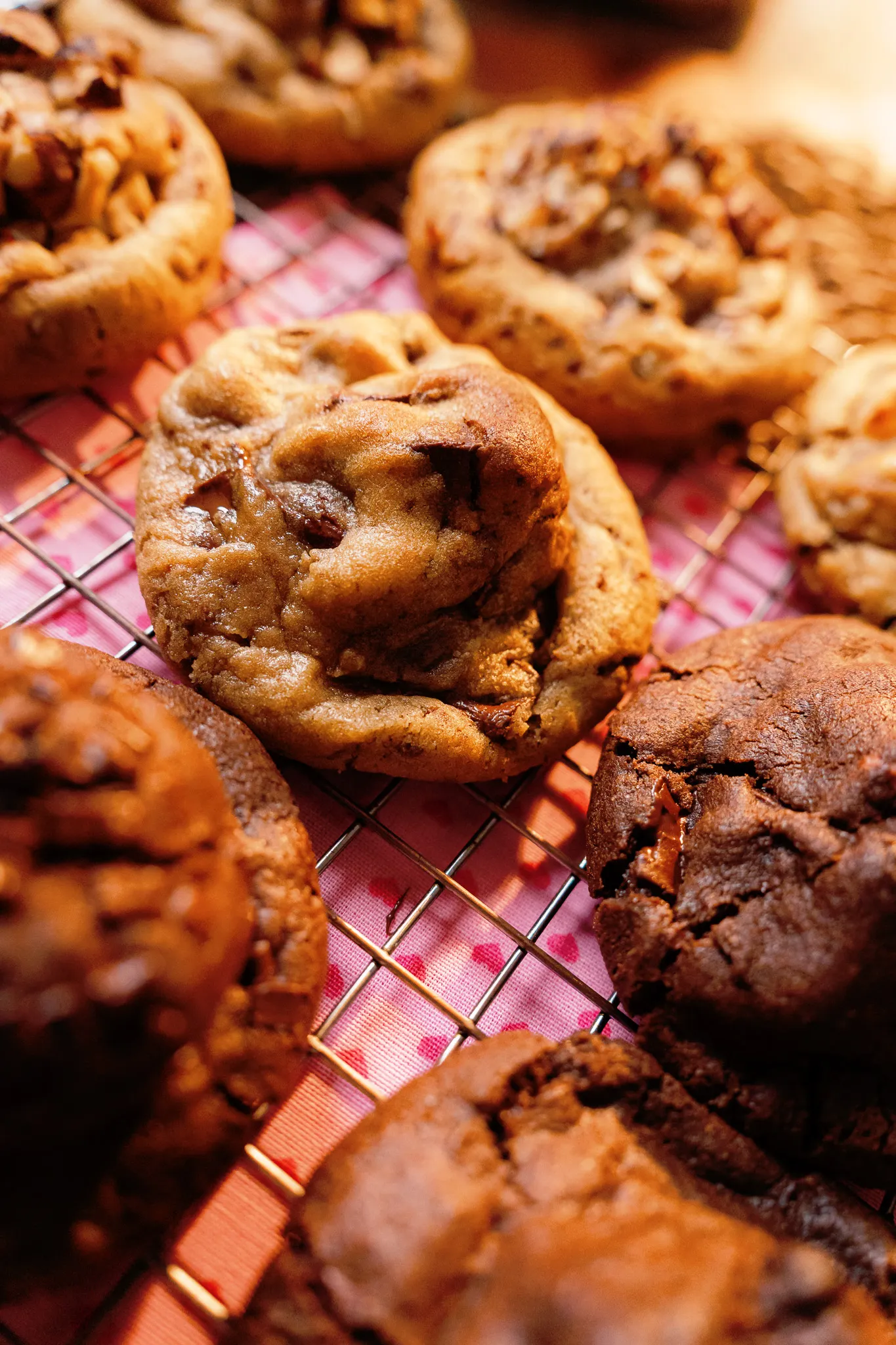 Cookies recém-assados